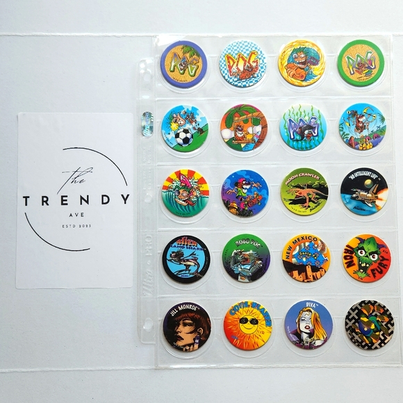 Pogs Pog various 20 Pieces | 90s 80s games - Picture 1 of 3